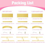 Bazen Wedding Arch Backdrop Stand 7.2FT, 6.6FT Set of 2 Metal Arch Backdrop Stand for Birthday Party Wedding Ceremony Bridal Baby Shower Banquet Party Event Decor - Image 4