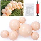 2 Set Reusable Inflatable Balloon Garland Arch Kit,Beige by Resholder