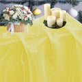 65 Yard Organza Fabric 44" Wide for Wedding Event Décor - Yellow by MDS