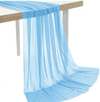 Pack of 40 Yard Chiffon Drapery Fabric, 60" Wide, Multiuse - Turquoise by MDS