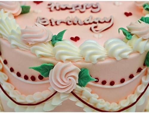 NICE PURCHASE Realistic Fake Birthday Cake Fake Food Bakery Shop Display Model Party Decoration Pro Cake Faux Replica Cake (6 inch wide & style C) - Image 2