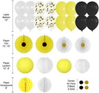207 PC Sunflower Baby Shower Decorations for Girl or Boy Kit – Welcome Baby Pre-Strung Banners, Flower Vine, Guestbook, Sash, Daddy Pin Yellow Balloons Cake Toppers Fans Lantern Games & Favor Stickers - Image 2