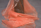 60 Yard Organza Fabric 44" Wide for Wedding Event Décor - Light Orange - Image 3