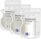 Momcozy 8oz Breastmilk Storage Bags,Temp-Sensing & Pour Spout,200 Count by Momcozy