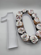 12" or Large 16" Reusable Durable Plastic Charcuterie Fillable Number Boxes Letter Boxes for Birthday Party Anniversary Charcuterie Tray (0-16" Size) - Image 2