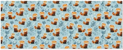 OTVEE 2 Rolls Birthday Wrapping Paper Roll - Red Pandas Pattern Design Gift Wrap Perfect for Weddings, Brides, Holidays, Baby Showers - 58 x 22.8 inches by OTVEE