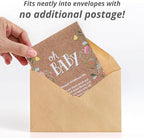 BENTLEY SEED CO. Oh Baby Flower Seeds Packets - Girl/Boy Baby Shower Favors - Pre-Filled, 25 Wildflower Seed Packs for Favor - Eco-Friendly Gift & Babys Guest Giveaways - Non-GMO Seeds - Brown - Image 3