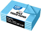 Party Solids Light Blue Tissue Paper for Gift Bags 20" X 30" 480 Sheets by Crown+Display