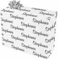 MyPupSocks Custom Name Multi Name White Wrapping Paper Roll Wrap Papers for Gifts Box Wrapped Decor for Baby Shower Women 5 Rolls 58"x 23" by MyPupSocks