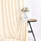 Beige Backdrop Curtains 20ftx8ft Wedding Polyester Photo Drapes - Image 6