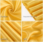 YMHPRIDE 60 PCS Gold Satin Chair Sashes, 7x108 Inch Ties Chair Bows - Image 4