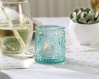 Kate Aspen Tea Light Holder - 24PCS - Vintage Glass Tealight Candle Holders, Perfect Wedding Favor, Bachelorette Favor or Bridal Shower Favor - Blue - Image 3