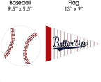 Big Dot of Happiness Batter Up - Baseball Lawn Decorations - Outdoor Baby Shower or Birthday Party Yard Decorations - 10 Piece - Image 7