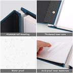 Zesthouse Photo Album Self Adhesive Pages, 60 Pages Magnetic Scrapbook Albums with Sticky Page,Photos Album Holds 8x10 & 5X7 & 4x6 & 6x8 & 3x5 (Black Blue, 11"x10.6"/White 60 Pages) - Image 6