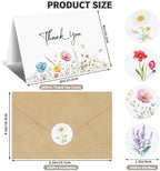 600 PCS Floral Thank You Cards with Envelopes and Stickers, 4 x 6 Inch - Image 2