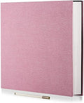 Large Photo Album Self Adhesive 4x6 8x10 10x12 13"x12.8" Magnetic Scrapbook Album 12.6"x11" Inch 40 Pages Linen Cover DIY Photo Album with A Metallic Pen and DIY Stickers(Pink) by HoneyTolly