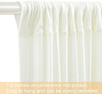 20ft x 15ft Ivory Wrinkle Free Backdrop Curtains for Wedding Party Backdrops Curtain Drapes Fabric Decorations Photo Back Drop Cloth for Baby Shower Photography Stage Reception - Image 7