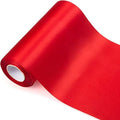 12 inch Wide Red Satin Ribbon Roll - 24.1 Yard Long Bulk for Christmas Holiday Decorative, Wedding Birthday Ceremonial, Gift Wrapping, Ribbons Cutting, Chair Sashes, Indoor or Outdoor Embellish by ADVcer