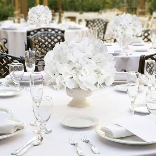 11.81 Inch White Hydrangea Flower Balls for Centerpieces - Image 4