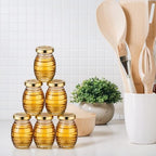 Baderke 24 Pcs 3.4 oz Mini Honey Jars Party Favors, Small Glass Honey Jar with Lids Empty Glass Jars for Baby Shower Wedding Bridal Shower and Birthday Party Favors - Image 5