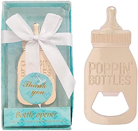 24 Pack Baby Bottle Bottle Openers for Baby Shower Favors Gifts, Bridal Baby Shower Decorations Souvenirs, Poppin Bottles Openers with Exquisite Gifts Box Used for Baby Party (Blue-Baby Bottle) - Image 7