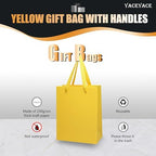 YACEYACE Yellow Gift Bags 20Pack, Yellow Gift Bags with Tissue Paper - Image 5