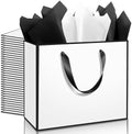 Addblu 24 Pack White Large Gift Bags with Handles & 72 Tissue Papers by Unknown