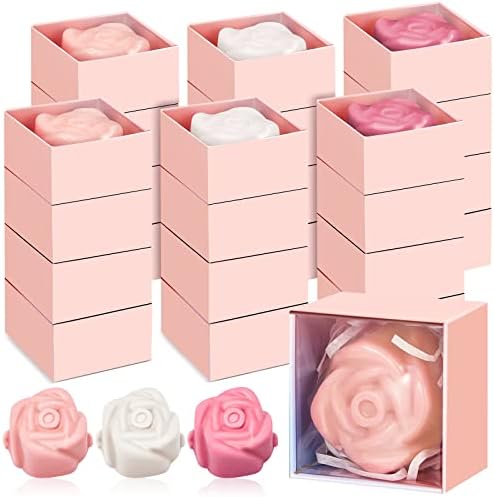 Loopeer 24 Pcs Rose Flower Soap Favors Bridal Shower Scented Guest Gift by Loopeer