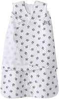 HALO 100% Cotton Sleepsack Swaddle, 3-Way Adjustable Wearable Blanket, TOG 1.5, Lamb Scribble White, Small, 3-6 Months by HALO