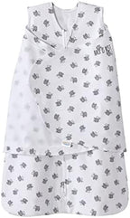 HALO 100% Cotton Sleepsack Swaddle, 3-Way Adjustable Wearable Blanket, TOG 1.5, Lamb Scribble White, Small, 3-6 Months by HALO