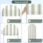 Strip Spandex Arch Backdrop Cover for Balloon Garland, Rustic Farmhouse Strip Green Double-Sided Chiara Backdrop Stand Cover, Elastic Background for Birthday Party, Baby Shower Decor 7.2FT - Image 7