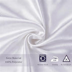 Satin Chair Sashes Bows 50 Pack Universal Polyester Chair Ribbons for Wedding Anniversary Retirement Party Birthday Engagement Banquet Graduation Outdoor Events Decor (White, 50 pcs) - Image 4
