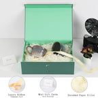 Large Gift Boxes with Lids 5 Pcs 13X9X4 In Green Magnetic Gift Box Large - Image 2