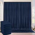 30ft×8ft Wrinkle Free Navy Blue Backdrop Curtains for Parties, 6 Panels 5ft×8ft Thick&Silky Polyester Navy Photo Backdrop Drapes Curtains for Graduation Party Baby Shower Birthday Wedding Photography by ENJOYYOURPARTY