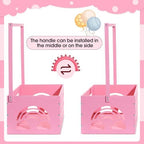 Yerliker Baby Shower Crate Closet with 26 Letters Garland, Pink - Image 3