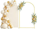 Arttown 7.2FT Gold Metal Arch Backdrop Stand and Beige Arch Cover Set by Arttown