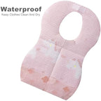 SUNVENO Disposable Baby Bibs with Crumb Catcher Pocket, Leakproof Liner, Adjustable Adhesive Tabs, Individually Wrapped - Image 3