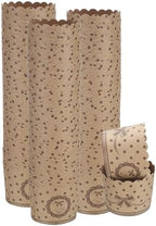 HARFINGTON 150Pcs Paper Baking Cups 6oz Brown Kraft Paper Polka Dot by HARFINGTON