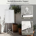 60” H White Easel Stand for Sign Metal Adjustable - Image 6