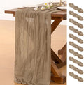 10 Pack Cheesecloth Table Runner Fall Boho Gauze Wedding Party Home Decor by Socomi