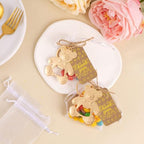 Bottle Openers Baby Shower Return Favors for Guests, Bottle Opener Decorations and Souvenirs with Organza Bags & Tags for Theme Party Favors (Retro Teddy Bear, 25 Pack) - Image 7