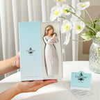 Newborn Universe Mother and Baby Figurine-Resin New Mom Statue Gifts Figure Angel Figurines Statue- Solid Baby Shower Statues Gift Figures Figure for Keepsake, Luxury Gift Box Ribbon Card-7.8'' - Image 3