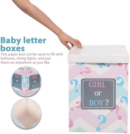 Paper Decorative Balloon Box for Shower Party Gender Reveal Boy Girl - Image 7