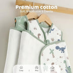 Baby Swaddle Sleep Sack 0-3 Months, Cotton Swaddles for Newborns - Image 7