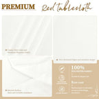 YMHPRIDE 6 Pack Round Tablecloth Ivory Tablecloths 90 Inch Polyester Round Table Cloth,Ivory Tablecloth Round 90 inch Washable Fabric Table Covers for Wedding,Party,Dining,Banquet - Image 3