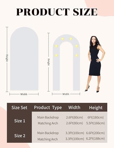 6FT Personalized Foam Arch Backdrop Board with Name Date, 6.6ft Custom Foam Board Backdrop for Parties Baby Shower Ceremony Welcome Entrance Decor for Pregnant Women Mom Wife - Image 3