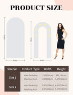6FT 6.6FT Customized Foam Board Backdrop for Parties Christmas, Personalized Foam Arch Backdrop Board with Text and Photo, Indoor Outdoor Home Use Decor for Famliy Him Her - Image 3