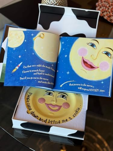 Moon, Moon, Lookie, Lookie Children's Book, Plate, Bedtime Story in a Gift Box - Image 2