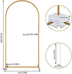 Outvita 6.6ft Wedding Arch, Metal Backdrop Stand Wedding Ballon Arch Frame Decoration Support Stand for Ceremony Indoor Outdoor Party Event Baby Shower - Image 2