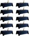 DRESSMAKER 10 Pack Blue Table Cloth Rectangle 60X102 Inch Fit 6FT Table by Dressmaker